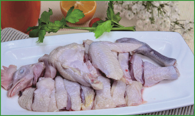 鸡肉块    规格：500g/份
             食用方法： 自然解冻后 ，烹饪熟透后
            即可食用